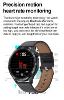 HK4-reloj inteligente con pantalla táctil AMOLED, Smartwatch con detección de ritmo cardíaco, función NFC, respiración constante, entrenamiento, 2024 - details 11