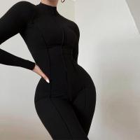 Mono Deportivo de Moda para Mujer de Cuello Alto y Cintura Alta Color Sólido, Estilo Otoño-Invierno - details 15