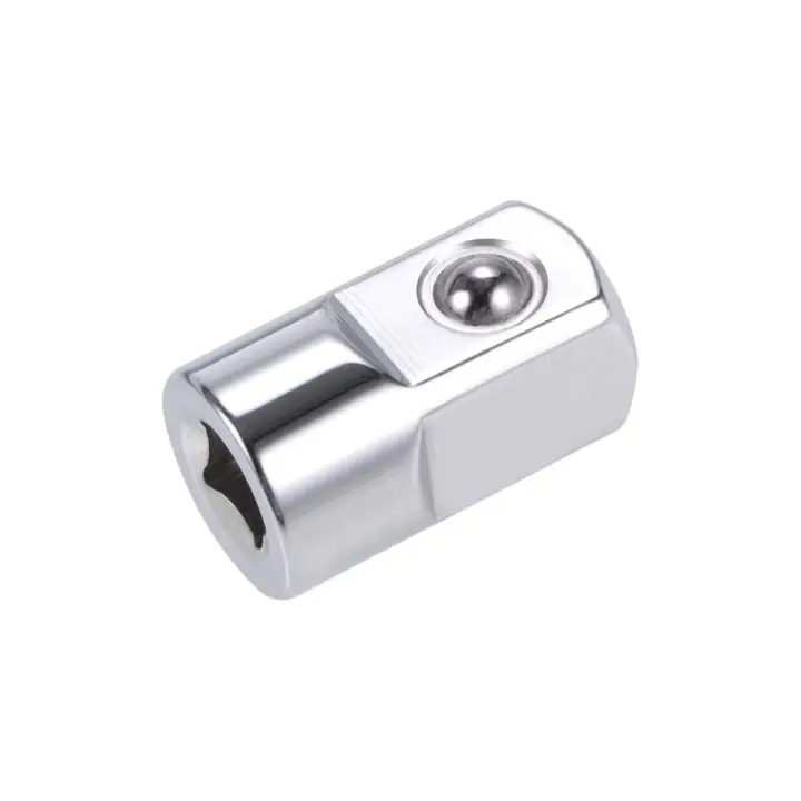 Adaptador de enchufe de 1/4 a 1/2, convertidor de manga de acero de Cromo-Vanadio plateado, articulación reductora de cabeza, trabajo mecánico - 1