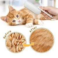 Cepillo de Aseo para Mascotas Recargable USB 3-en-1 Peine de Masaje Caliente para Eliminación de Pelo Suelto y Despelado de Mascotas con Diseño Ergonómico Regalo Perfecto para Mascotas - details 1