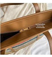 Bolso Grande de Paja Tejido Bolso de Playa de Vacaciones Casual para Mujeres - details 14