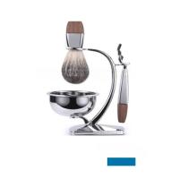 Juego de afeitado manual para hombres Razor Badger Brush Tazón de almacenamiento Soporte para maquinilla de afeitar - details 2