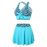 Bikini con falda de cintura alta para mujer, traje de baño con estampado Floral, ropa de playa 38, 36, 34, 32 - details 2