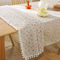 Mantel de Pino Verde Impreso Cubierta de Mesa de Algodón para Cocina y Comedor Decoración de Picnic - details 14