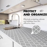 Línea de Estante de Cocina Antideslizante, Impermeable, Fácil de Limpiar 1pc Estante y Escritorio - details 6