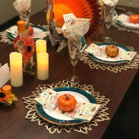 Juego de manteles individuales metálicos de PVC para mesa de comedor, almohadillas huecas para posavasos, tapetes para cuencos, hoja de vinilo, Decoración de mesa de comedor, nuevo - details 7