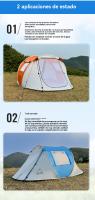 Tienda campaña montaje rapido Deportes al aire libre impermeable viajar Camping - details 5