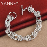Pulsera de plata estilo hip hop para hombres y mujeres de 8 pulgadas de largo - details 3