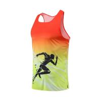 Nueva camiseta sin mangas para correr con estampado 3D para hombre, camisetas con patrón degradado colorido, ropa informal holgada de verano para deportes callejeros con cuello redondo - details 3