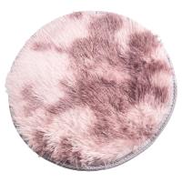 Alfombra peluda redonda pequeña con estampado de teñido anudado, tapete colorido antideslizante para sala de estar y dormitorio, alfombrilla suave para el suelo de invierno, 40/60cm - details 24