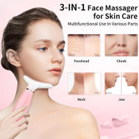 Masajeador facial y de cuello - Rosa (Dispositivo de belleza para el cuello 2, Rosa) - details 5