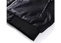 Chaquetas cálidas de lana PU para hombre, parabrisas retro, camisetas de motocicleta, ropa de moda, otoño e invierno - details 9