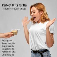 Pulseras de oro para mujer Amistad Amor Brazalete Pulseras Cubic Zirconia Pulsera de acero inoxidable Joyería San Valentín Cumpleaños Regalos de Navidad para mujeres Stuffers de medias - details 4