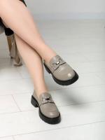 Zapatos planos informales de cuero suave y cómodos para mujer, diseño 2024 - details 4