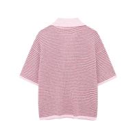 Conjunto de Moda para Mujer OUWU Camisa con Cuello de Raya y Pantalones Cortos Elásticos - details 4
