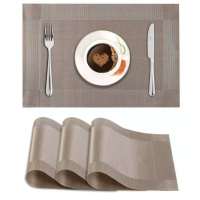 Mantel individual de PVC lavable con aislamiento antideslizante, resistente al desgaste, lavable, resistente al calor, fácil de almacenar, 45x30 cm - details 5
