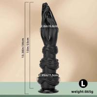 Leten Dildo Suave Realista Grande para Adultos Doble Penetración Anal-Vaginal - details 8