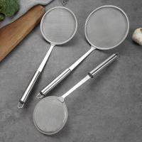 Cuchara de filtro de cocina de acero inoxidable, filtro de aceite desnatado, accesorios de malla, percolador de comida frita, colador de red, nuevo - details 7