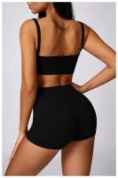 Traje atlético de 2 piezas para mujer, ropa de Yoga de secado rápido, equipo de Fitness, correr, entrenamiento, ropa de ejercicio - details 7
