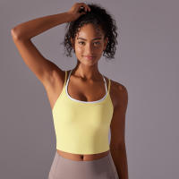 Hamidou-ropa interior deportiva para mujer, sujetador de realce para Yoga, gimnasio, entrenamiento, correr, camiseta sin mangas, chaleco deportivo transpirable, ropa de gimnasio - details 21