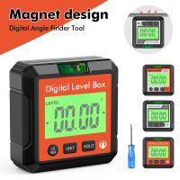 Inclinómetro Digital de 4x90 °, transportador de ángulo de nivel, retroiluminación, medidor de pendiente, Base magnética, goniómetro electrónico - details 0