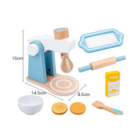 Juguete de cocina de madera para bebés, máquina tostadora de Café de simulación, mezclador de alimentos, juguetes educativos de Aprendizaje Temprano - details 3