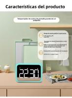 Temporizador Electrónico LED Moderno Y Sencillo Para Estudiantes Temporizador Digital Recordatorio De Cuenta Atrás Para Cocina - details 2