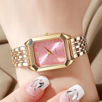 Nuevo Reloj informal con banda de acero para mujer, esfera cuadrada, reloj de pulsera de cuarzo para estudiante - details 2