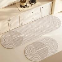 Alfombra de cocina superabsorbente, felpudo largo de diatomita, suave, lavable, antideslizante, para entrada de baño - details 9
