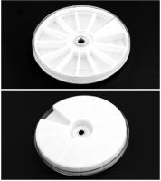 KADS 1 piezas de 12 rejilla rueda redonda caja de almacenamiento de herramienta de la manicura - details 5
