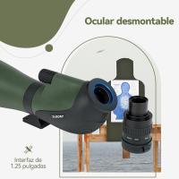 SVBONY SA412 Telescopio FMC HD de 20-60X80 mm con trípode y cámara WiFi SC001 - details 1