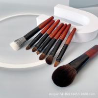 8 mini mini pinceles de maquillaje de pelo animal, cepillo de cobertura con bolsa, cepillo de base, cepillo de sombra de ojos, cepillo de maquillaje portátil - details 7