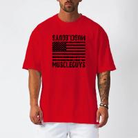 Men Bodybuilding Workout Oversized Loose T-shirt Summer Mesh Breathable Quick Dry Short Sleeved Tops Casual Fashion Gym Clothing - details 14