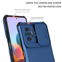 KEYSION Shockproof Pro 10S, Protección de Cámara Push Pull, Funda de Teléfono con Soporte en Vivo para Xiaomi Redmi Note 10 5G - details 1