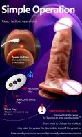 Vibrador Suave Grande Caliente Teléscopico Inalámbrico Realista para Mujeres Hombres 9.4 pulgadas - details 2