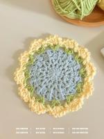 Kit de posavasos de ramo de rosas tejido a manodiyManteles individuales terminados - details 17