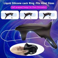 Anillo sexual controlado por aplicación para hombres, 10 fundas vibratorias, vibrador de punto G, parejas, juguetes para adultos, juegos 18+ - details 7
