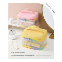 Bolsa De Maquillaje Grande Y Resistente Al Agua Con Capa Templada Bolsa De Lavado Portátil Para Almacenamiento De Cosméticos Bolsa De Viaje - details 1