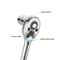 Destornillador de precisión de gran dureza, juego de llaves de trinquete duraderas resistentes al desgaste, cabezal Flexible antideslizante - details 12