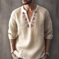 Blusa de algodón para hombre, camiseta informal de media manga con cuello Henley, talla grande, negro, blanco, gris, verde, 3xl, 2xl - details 4