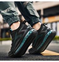 Zapatos de hombre para correr con amortiguación de aire, zapatos de primavera y otoño, nueva tendencia, tejido con mosca transpirable, suela suave, zapatos deportivos casuales para hombre - details 7