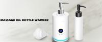 Botella calentadora de aceite de masaje, calentador Digital de loción eléctrica profesional para SPA, calentador de aceite automático, crema de loción de aceite calentada para salón, barberías, hogar, con dos dispensadores de botellas de aceite - details 4
