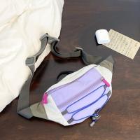 Bolso de pecho para hombre con contraste de Color de retales, riñonera de nailon Y2k para exteriores, bandolera con correa ajustable, bolso deportivo para caminar y montar - details 14