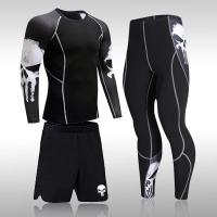 Traje Deportivo de Compresión para Hombres Pantalones de Gimnasio de Lana - details 7