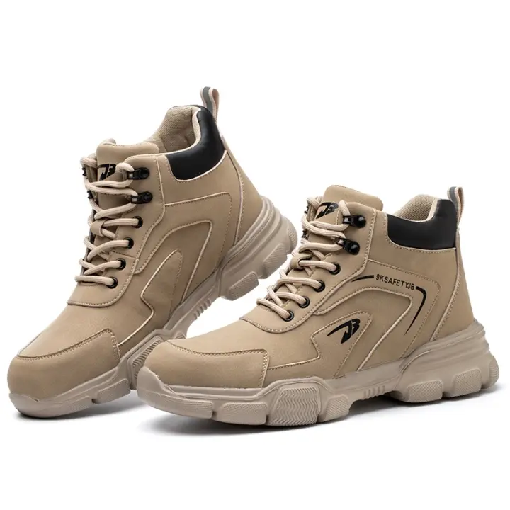 Zapatos de seguridad con punta de acero para hombre, botas de trabajo indestructibles, antigolpes, antipuñaladas - 1