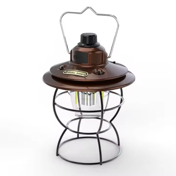 Linterna de Camping Retro para exteriores, lámpara colgante Vintage para jardín, Patio, decoración de fiesta de Navidad, tienda de carga USB, luz nocturna - 1