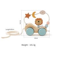 Juguetes Montessori de madera, bloques de animales, estrellas, Luna, tren envolvente, juguete de apilamiento de coordinación - details 21