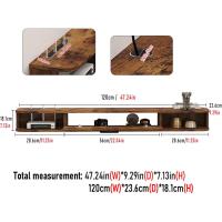 Estantería de TV flotante de madera, estante de TV de pared, mueble de TV, colgante, madera, estantería, pared, mueble de TV, soporte para TV, pared, muebles, TV, mueble de TV, armario con puertas - details 3