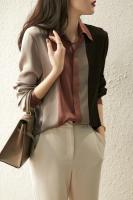 Nueva Camisa de Trabajo para Mujer Primavera Ropa Holgada con Botones, Top Vintage Elegante de Sateén, Blusas de Manga Larga para Mujer - details 2