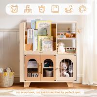 Estantería para Libros Infantiles, Color Blanco, de Madera, Varios Niveles, con Zona de Almacenamiento de Juguetes, Armario Infantil para Grandes Libros de imágenes, Muebles Infantiles - details 16